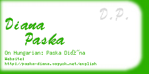 diana paska business card